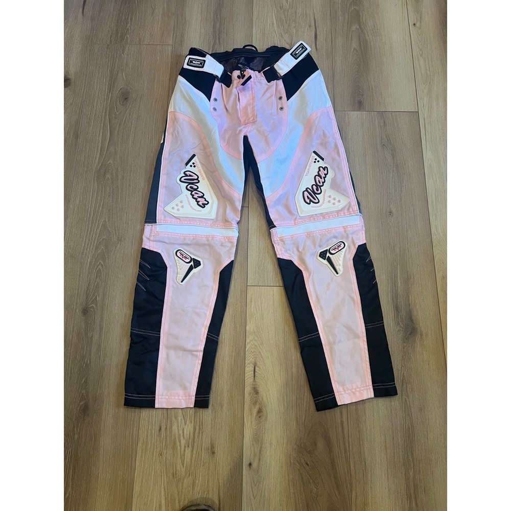VCAN Sports Motocross Pants Pink White Black Off Road MX ATV Riding 34x28